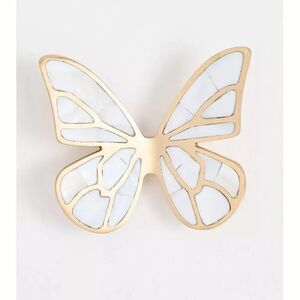 Anthropologie Delia Mother-Of-Pearl Butterfly Wall Charm